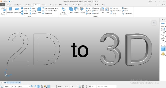 Convert 2d Drawing Into 3d Cad Model By Hamadahmad2020