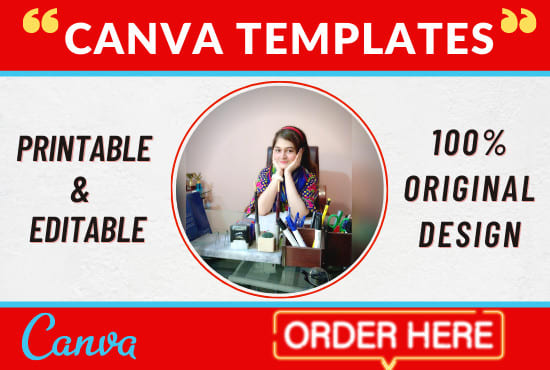 design editable canva  templates in 12 hours
