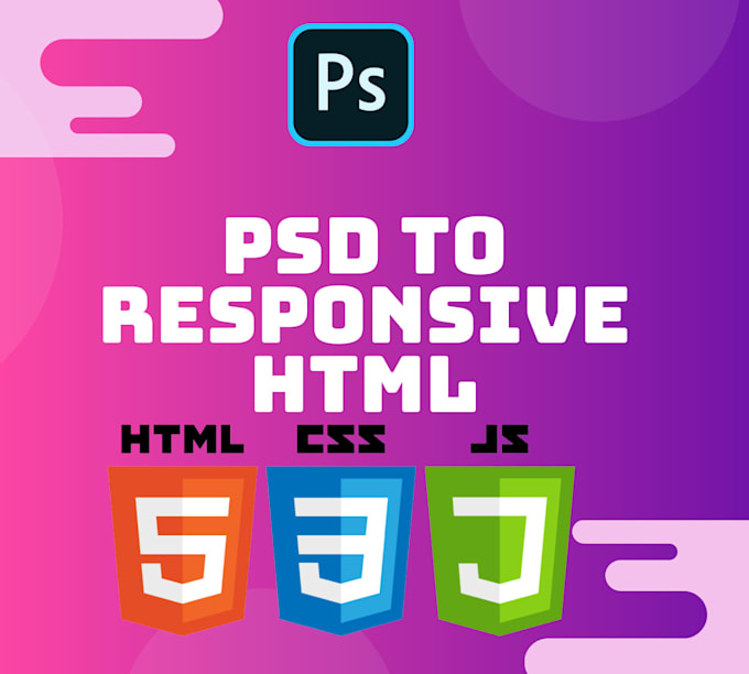 Convert psd,jpg,png to html,css and js responsive by Waqar_alam50 | Fiverr