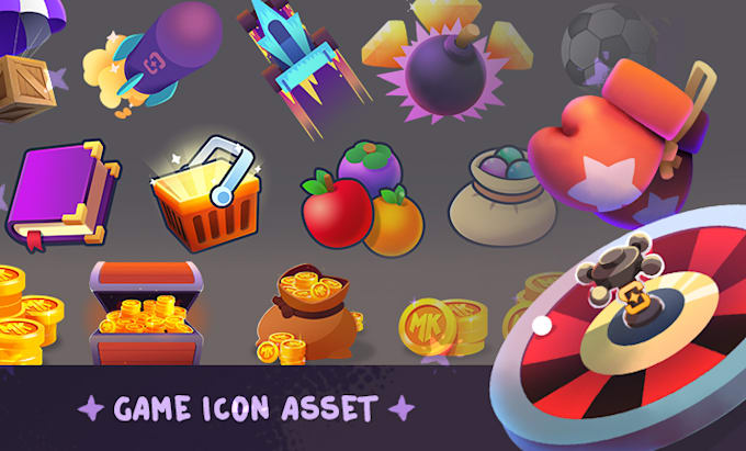 design and illustrate game icon for your game