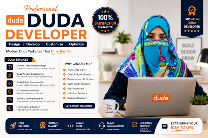 create you a mobile friendly website using duda builder
