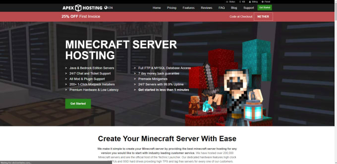 Start a Minecraft Bedwars Server - Apex Hosting
