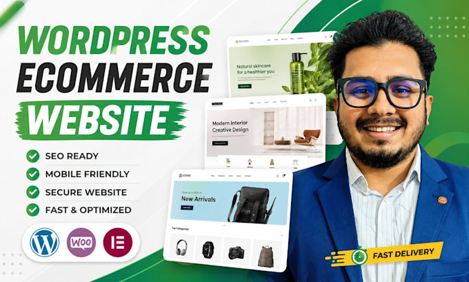 create a wordpress woocommerce website or ecommerce store