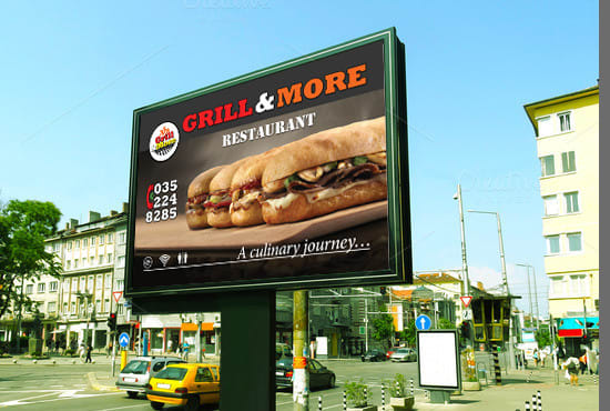 design digital print outdoor signage, billboard or banner