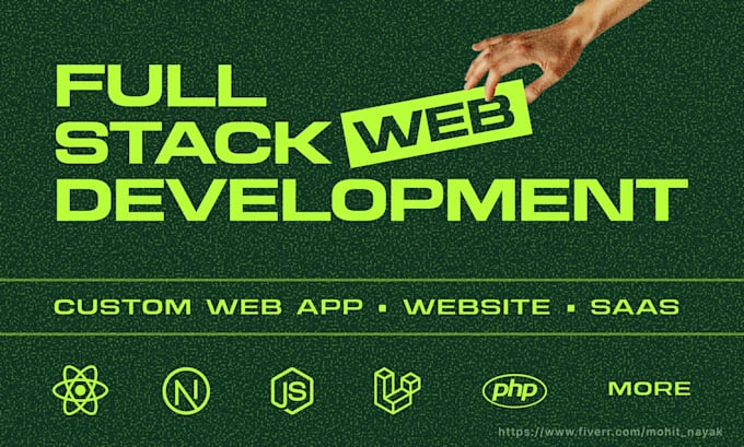 do custom web app, saas, website, software development as full stack developer