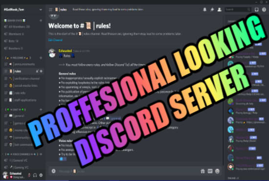 Create you a discord server however you want by Iexhausted | Fiverr