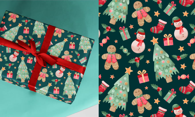 create unique vector pattern for textile, wallpaper