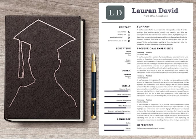 resume template with cover letter