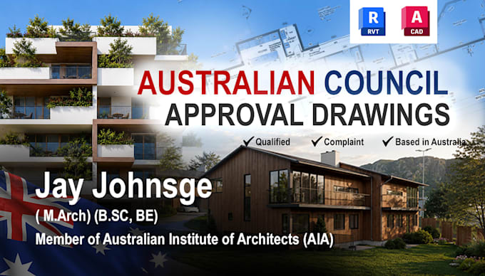 prepare standard australian council architectural drawings