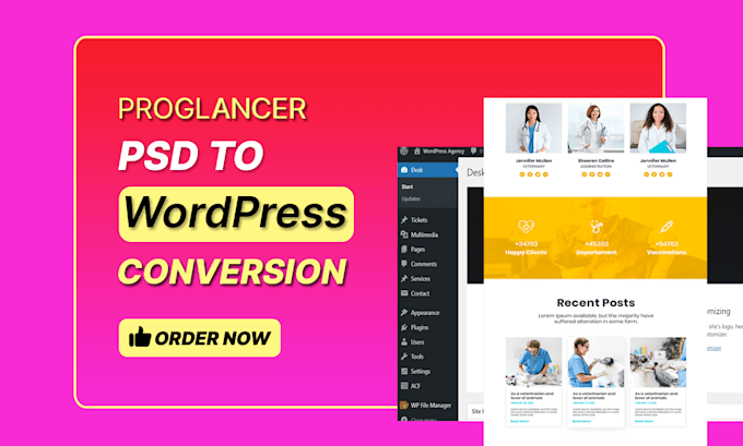 convert PSD to wordpress