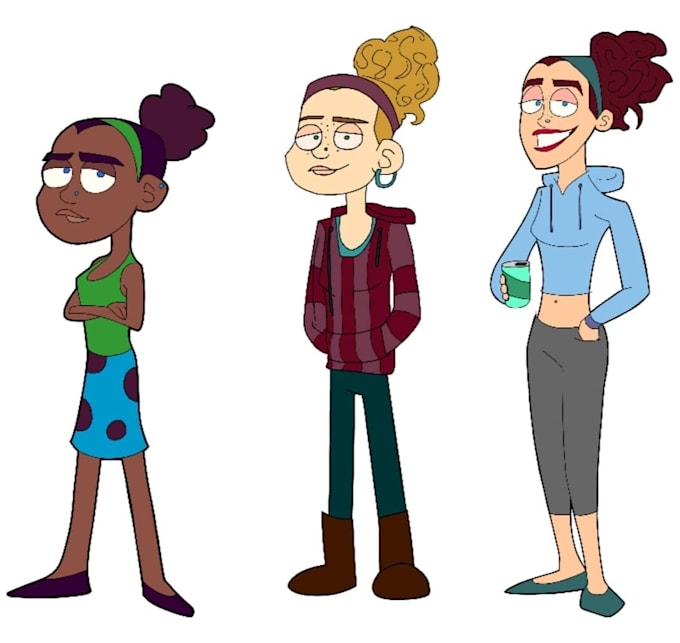 draw a cartoony caricature of you or a friend in any style