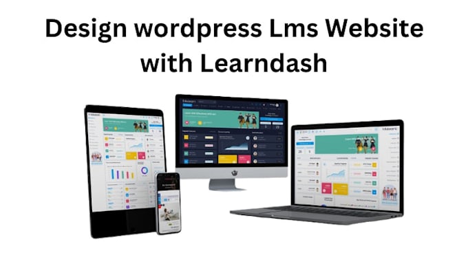 design wordpress lms website with learndash