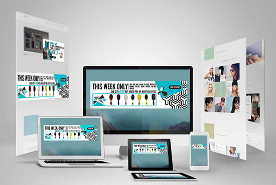 design a professional website banner or header