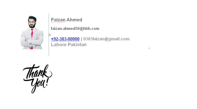 design professional clickable email signature
