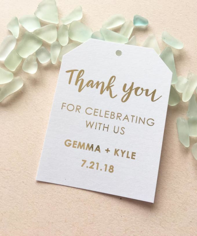 Wedding tags deals for favors