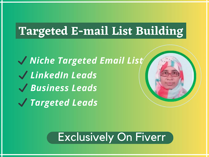 do data entry, lead generation, and niche targeted email list building