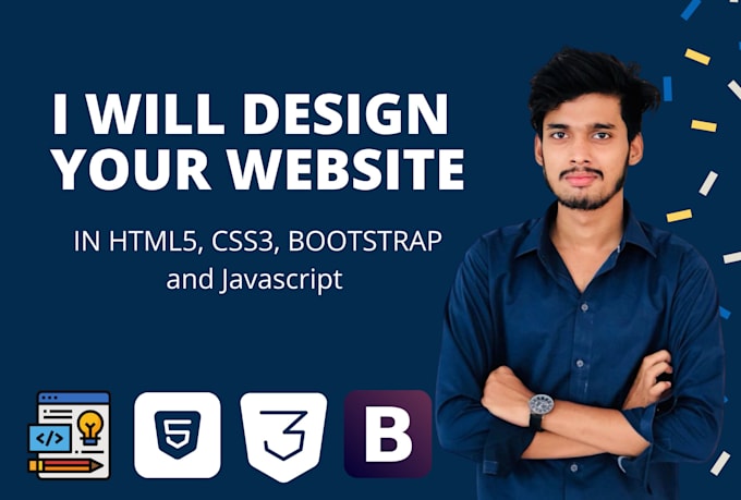 Design responsive custom pages in html css javascript php by Sami_96 ...