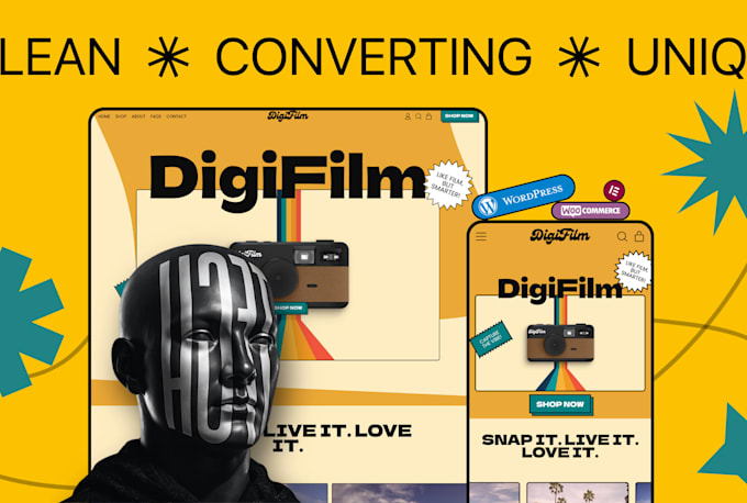 build or design business wordpress ecommerce website online store