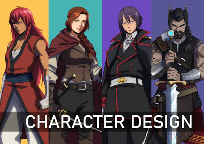 draw character design in anime style