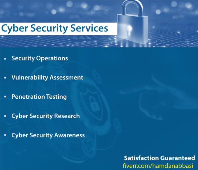 be your cyber security consultant and provide you cyber security services