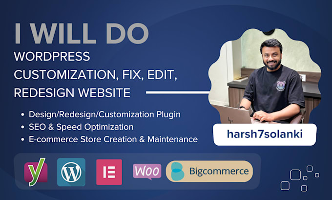 do wordpress customization, fix, edit, redesign website