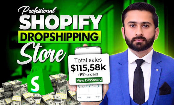 create shopify website,shopify store and dropshipping store