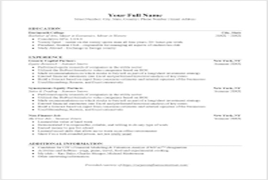 functional resume cover letter