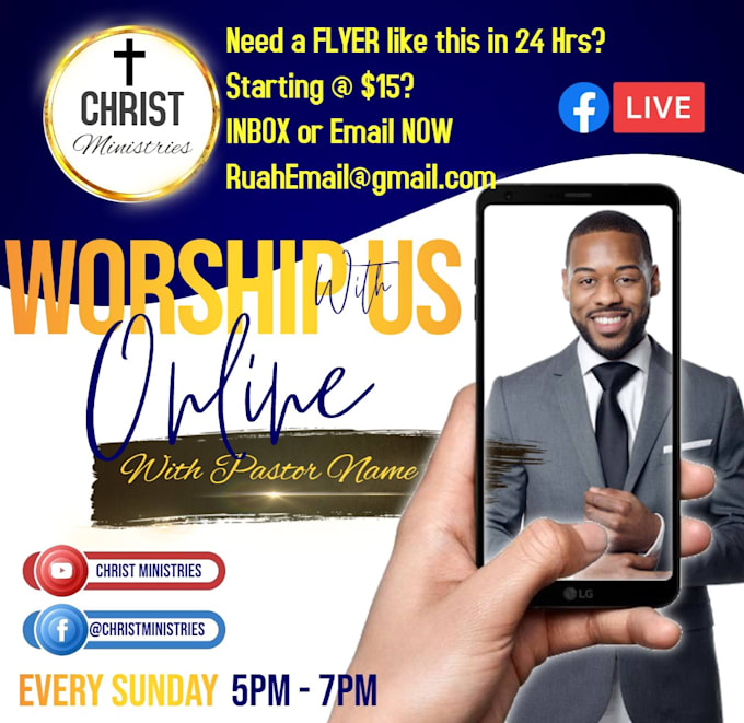 Design your church event flyer by Rally5 | Fiverr