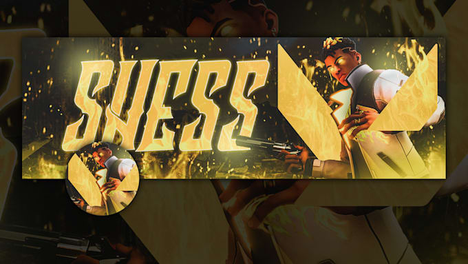 do custom fortnite and valorant gaming banners, thumbnails for youtube,twitter