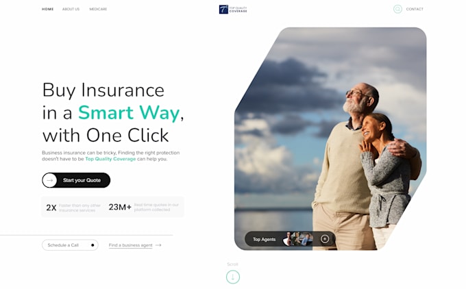 design and develop a business website with animations
