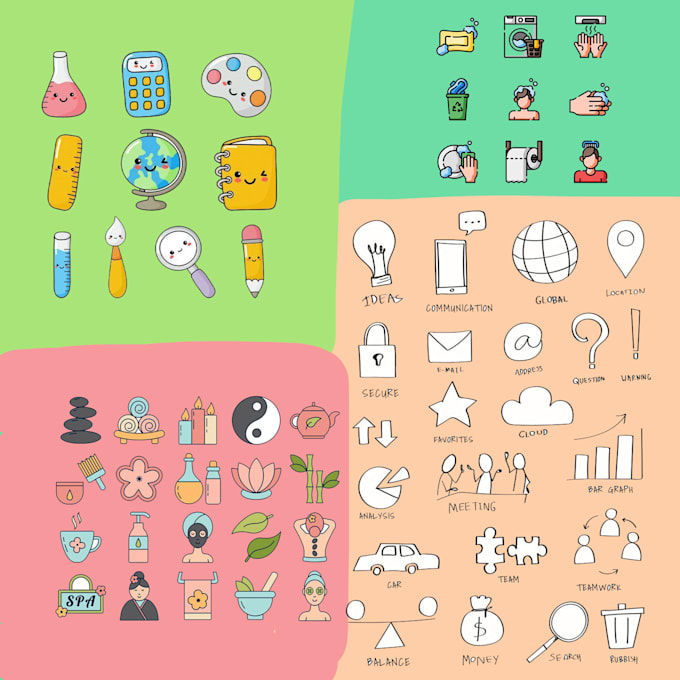 Design custom icon set for your website and app by Farrhii | Fiverr