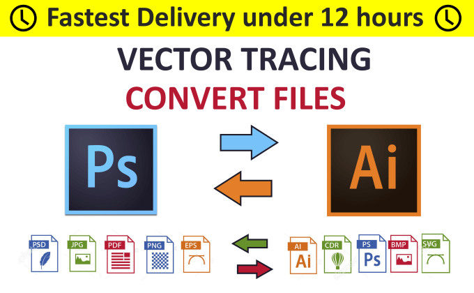 Download Convert any file to vector ai, psd, png high quality in ...