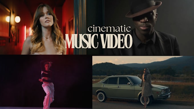 create a 4k music video or lyric video using stock, cinematic modern or vintage