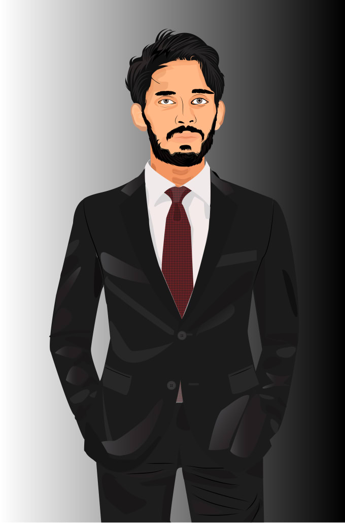 realistic human cartoon drawing