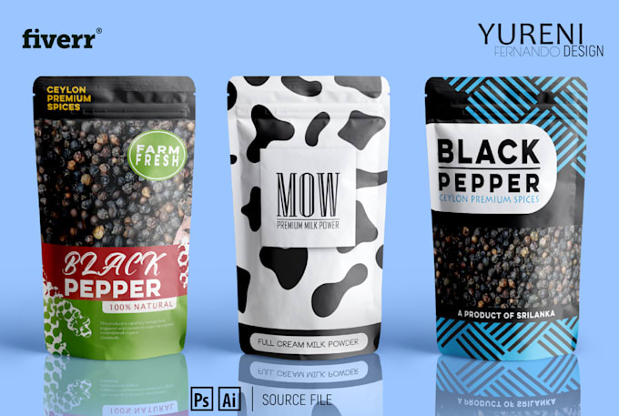 product label and packaging design