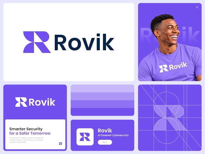 do modern app icon logo design with brand guidelines