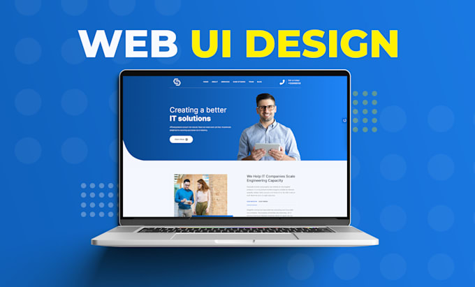 design professional UI for web or landing page