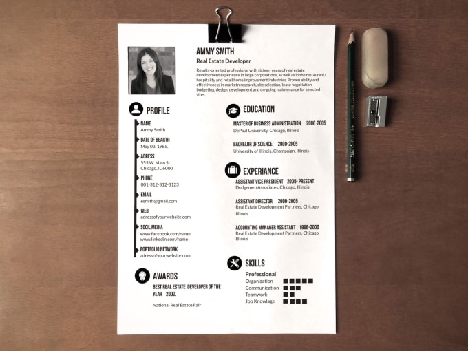 Create Awesome Cv Or Resume Design By Taja85 Fiverr