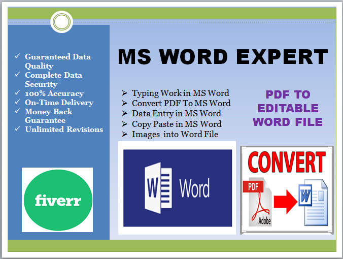 Do Data Entrytyping Formattingcopy Paste In Ms Word By Ismi1993 Fiverr 6989