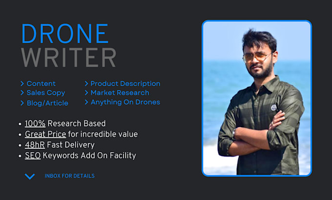 write blog, article or anything on drones and their industry