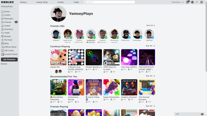 Make You Better At Any Roblox Games By Afraid Yamsey - control panel roblox