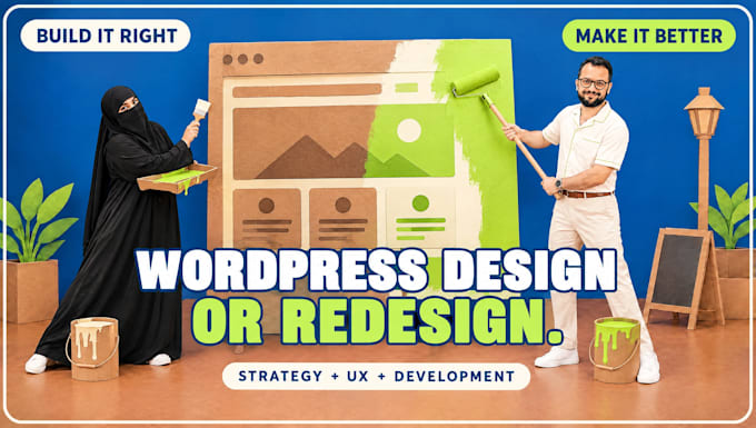 design or redesign a modern responsive wordpress website for your business