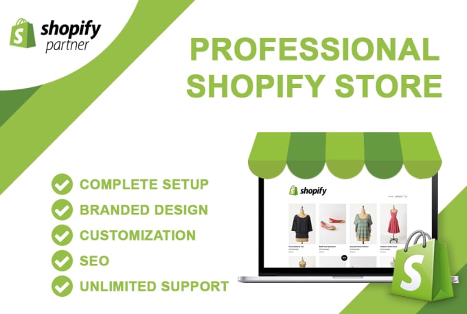 design and set up shopify store or website or dropshipping