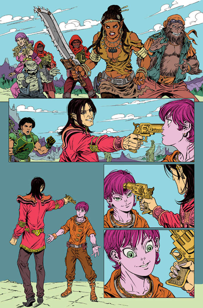 comic colorist or flatter