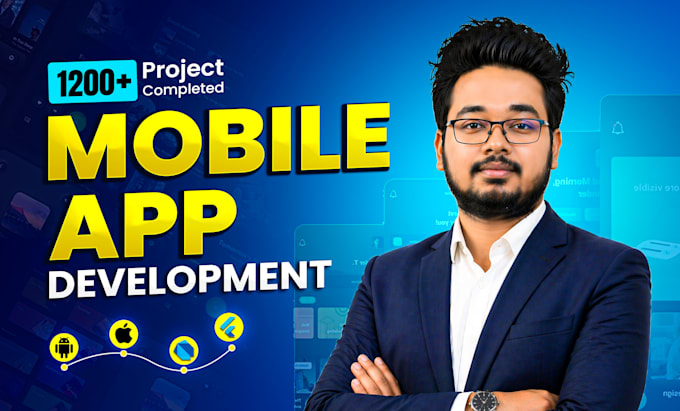 do app development for android app or ios mobile app using flutter app developer