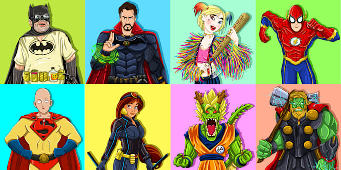 create amazing illustrations, cartoons and characters