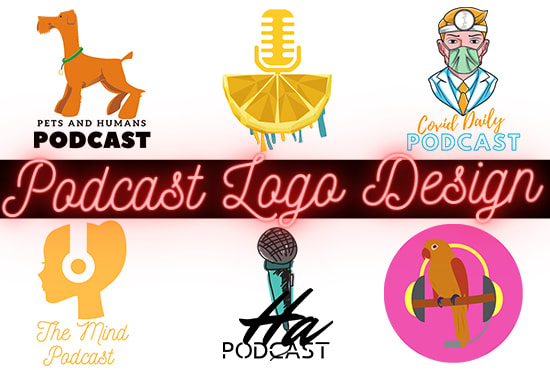 design custom podcast cover art and logo package