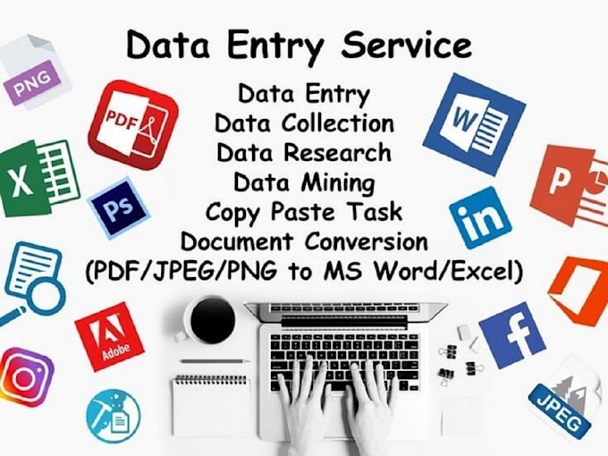 do fast data entry, web research, copy paste, typing work