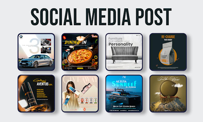 make professional social media content post and carousels