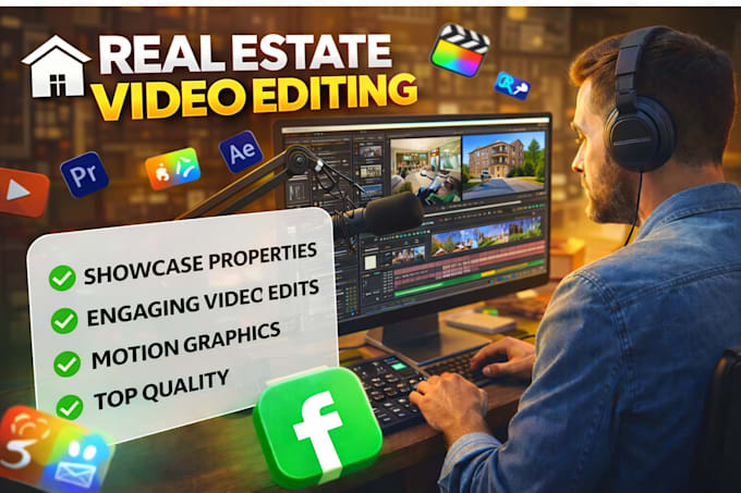 edit your real estate videos, promos and reels with cinematic style and flair